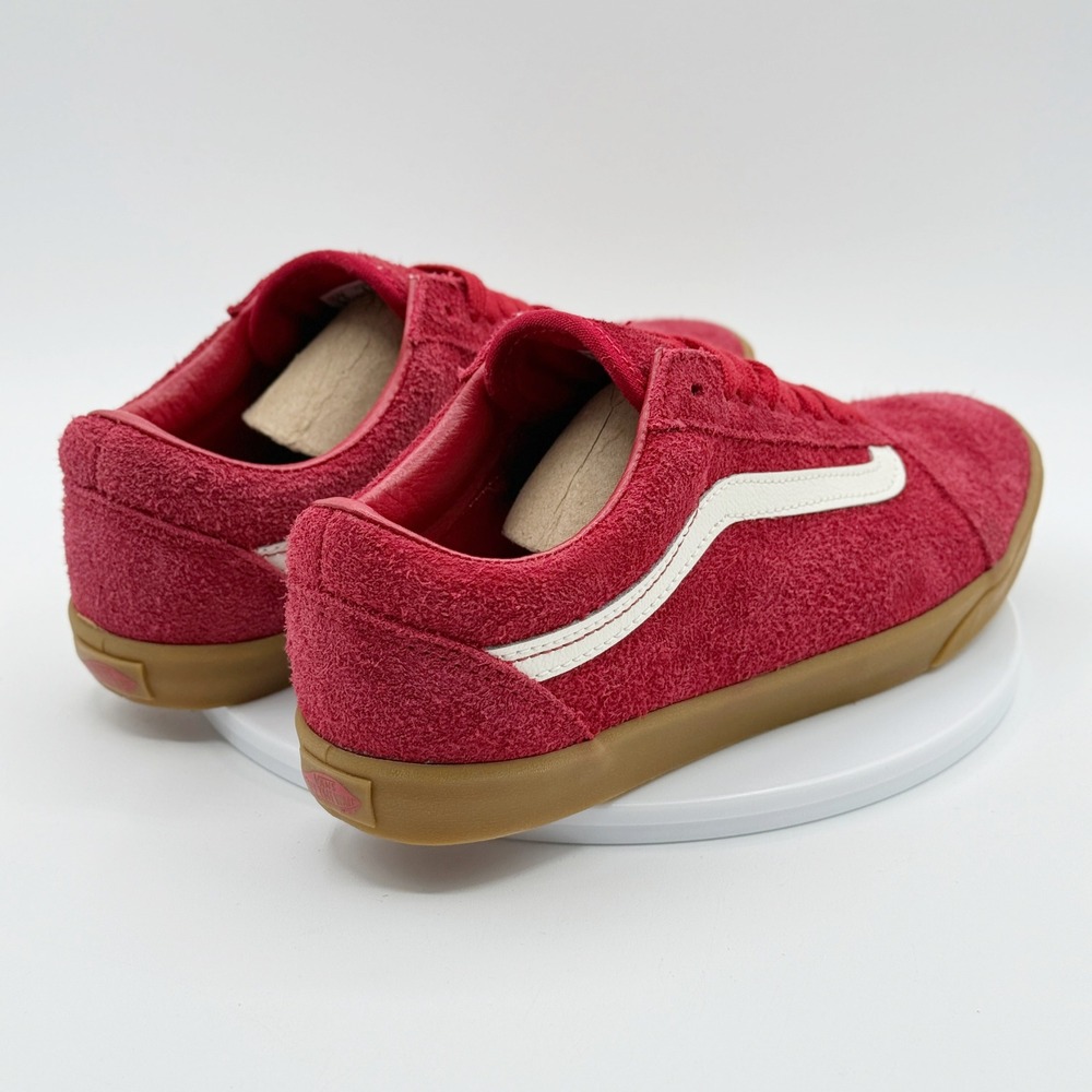 Vans Old Skool Low Pro Suede Size 8 Womens Red/Gum NEW - Picture 8 of 10